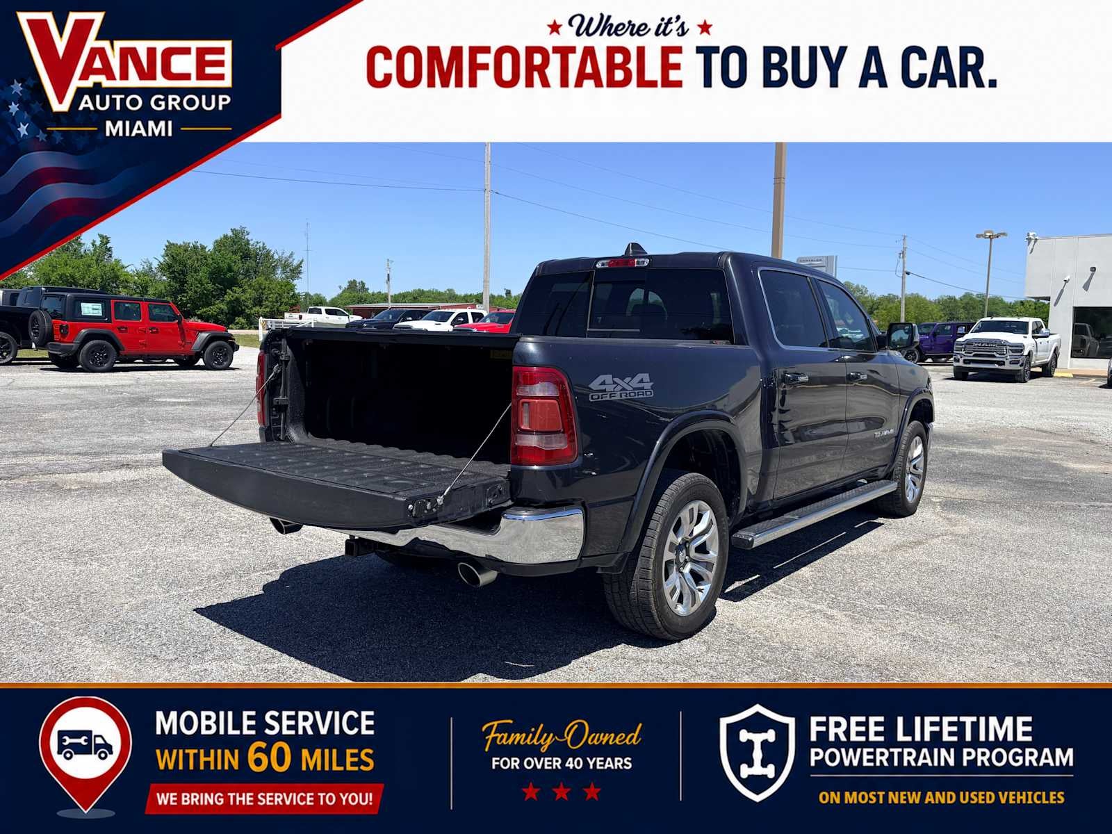 2020 RAM Ram 1500 Laramie Longhorn Crew Cab 4x4 5'7' Box