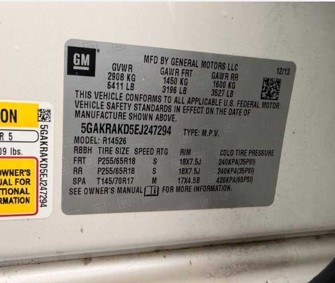 2014 Buick Enclave Convenience