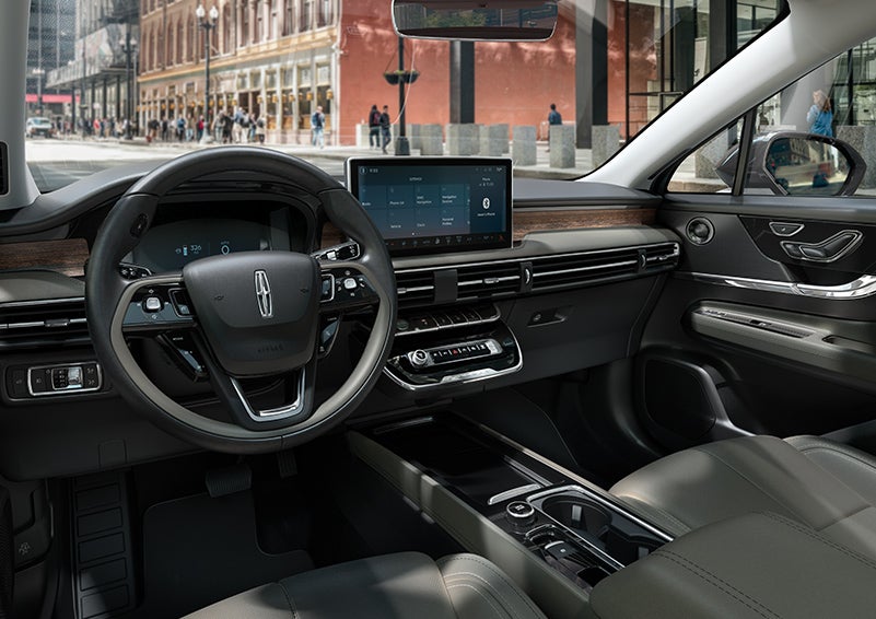 The interior dashboard of 2024 Lincoln Corsair® SUV is shown here. | Vance Lincoln in Miami OK