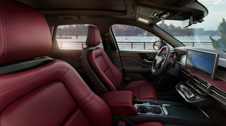 The available Perfect Position front seats in the 2025 Lincoln Corsair® SUV are shown. | Vance Lincoln in Miami OK