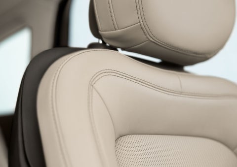 Fine craftsmanship is shown through a detailed image of front-seat stitching. | Vance Lincoln in Miami OK
