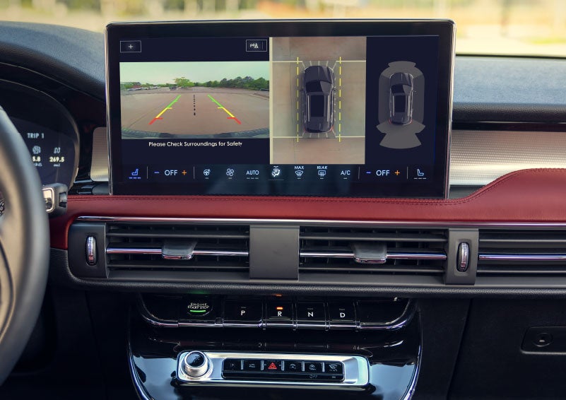 The large center touchscreen of a 2024 Lincoln Corsair® SUV is shown. | Vance Lincoln in Miami OK