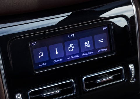 Driver controls like music, temperature, air quality, settings, and heat/cool seats are shown. | Vance Lincoln in Miami OK