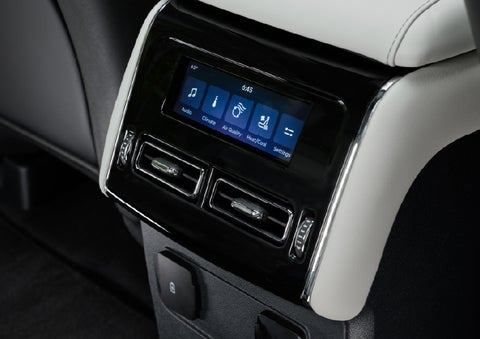 The second row touch screen displays audio and temperature control settings. | Vance Lincoln in Miami OK